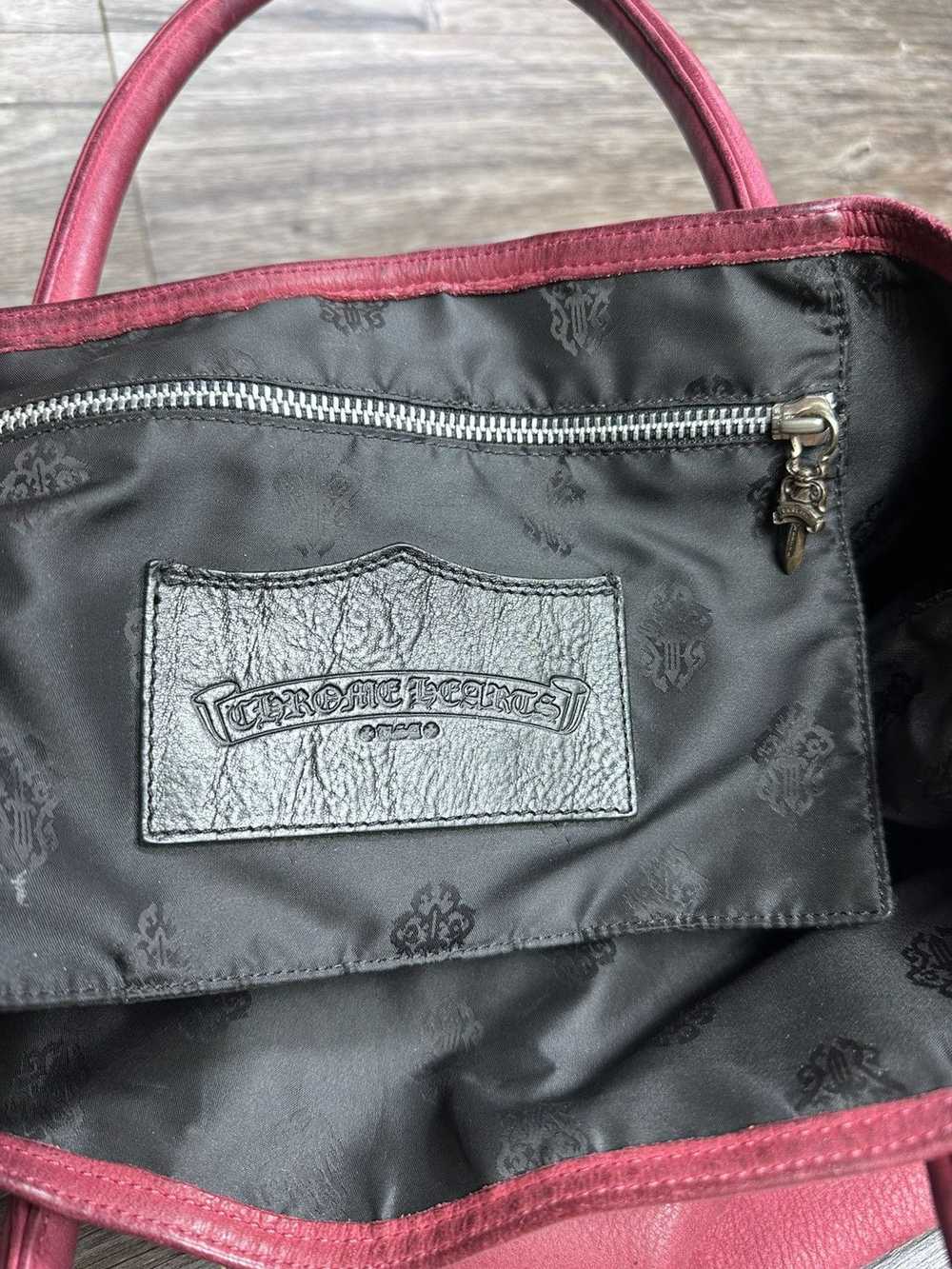 Chrome Hearts Chrome Hearts Cross Patch Leather T… - image 5