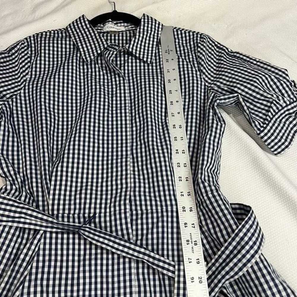 Calvin Klein Gingham Blue White Checkered Print B… - image 4