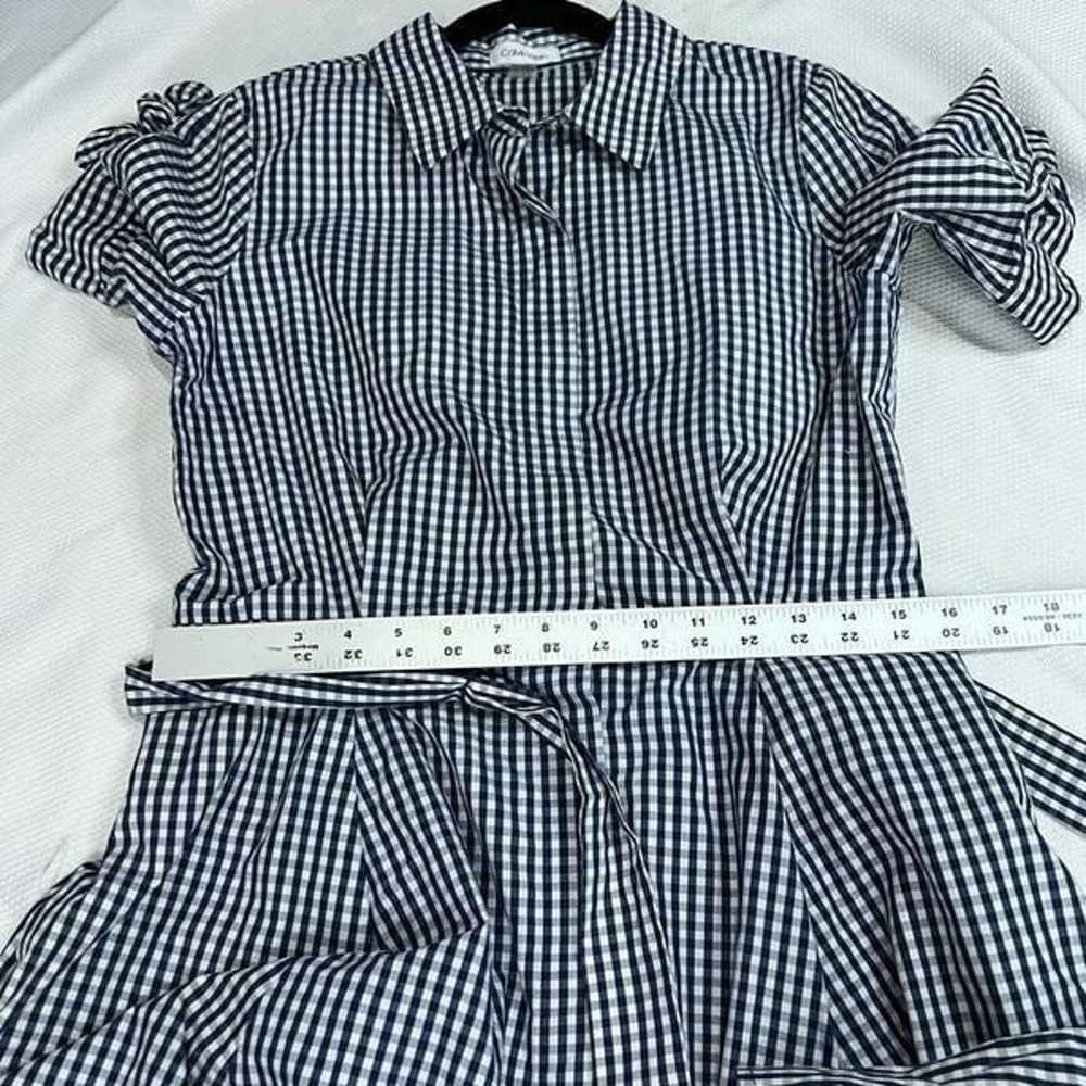 Calvin Klein Gingham Blue White Checkered Print B… - image 6