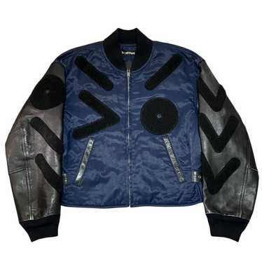 Miyake leather issey bomber jacket - Gem