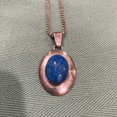 ELLA PETER STERLING AND LAPIS NECKLACE