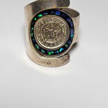 VINTAGE E. LUNA’S MEXICO 925 and opal ring