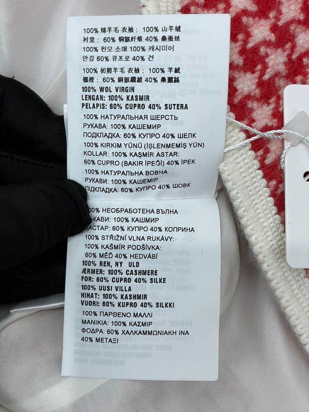 Miu Miu miumiu Red Houndstooth Cashmere Jacket - image 8