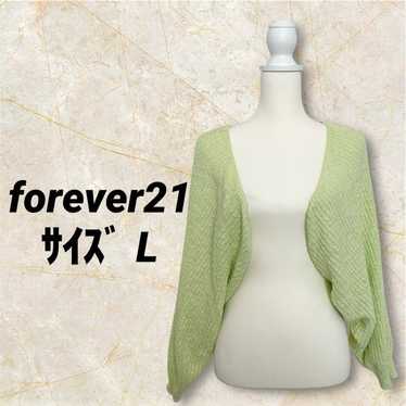 Forever 21 L Light Green Knit Bolero Spring Knit C