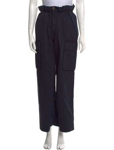 パンツ 24ss miumiu check wide slacks Logo wide-leg checked pants in grey - Miu Miu | Mytheresa