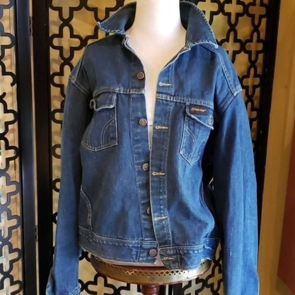 VINTAGE DICKIES DENIM JACKET SIZE XL - image 1