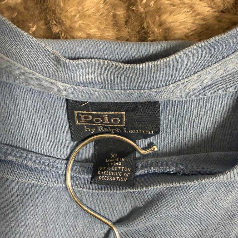 Polo by Ralph Lauren Long Sleeve T-shirt Light Bl… - image 3