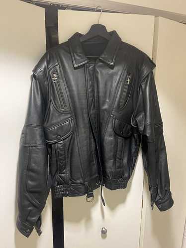 Leather Jacket Black Motorcycle Leather Jacket