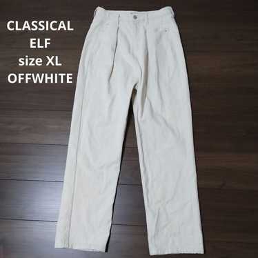 Vintage Classical Elf White Denim Tuck Pants CLASS