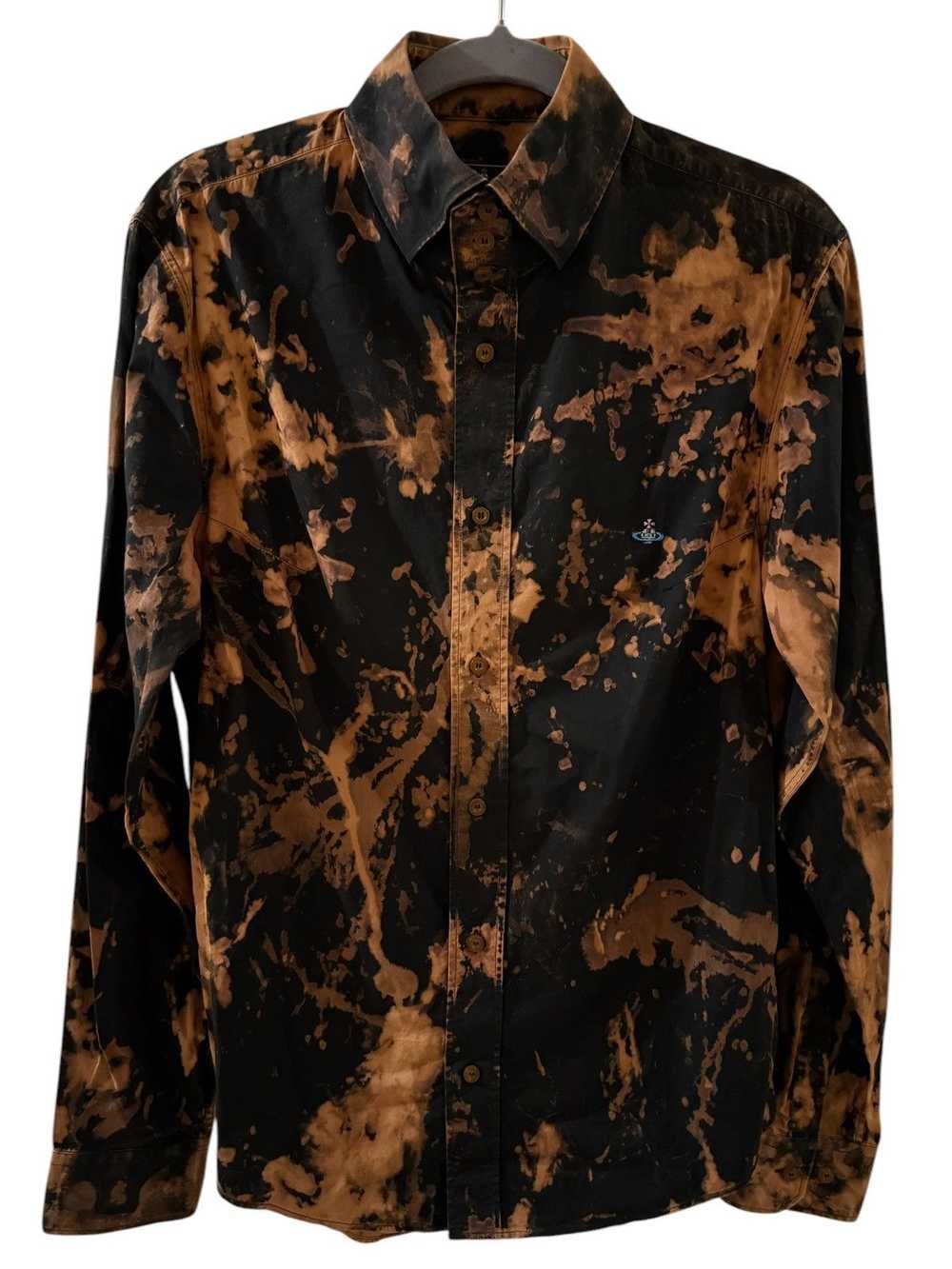 Vivienne Westwood Men’s Tie-dye Vivienne Westwood Black Shirt