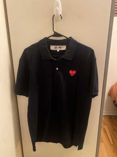 Comme Des Garcons Play CDG Play Navy Polo