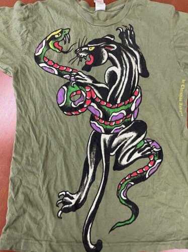 Ed Hardy Panther Snake Vintage 半袖 Tシャツ Ed Hardy Panther Snake Vintage Black T-Shirt | Zumiez