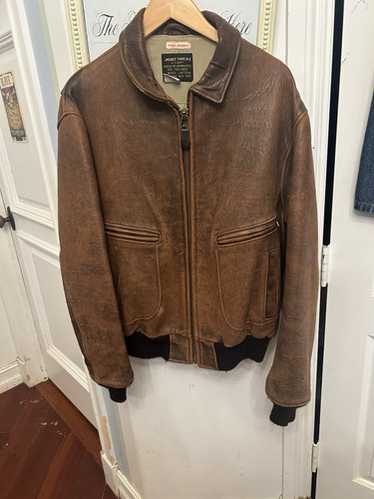 Schott a-2 type/flight jacket/46/leather/brw/pock… - Gem