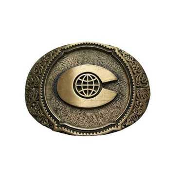 Vintage O.C Tanner Solid Brass Company Belt Buckle