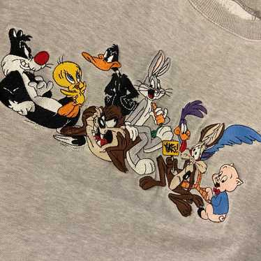 Vintage 1998 Embroidered Looney Tunes Crewneck