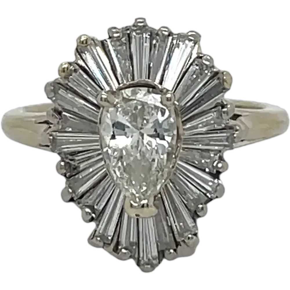 18k White Gold Diamond Ring - image 1