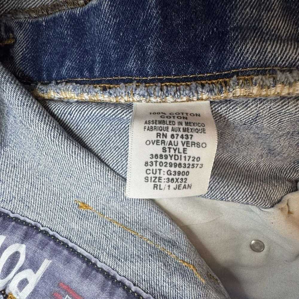Vintage Ralph Lauren Polo Jeans Co Blue Denim Bag… - image 3