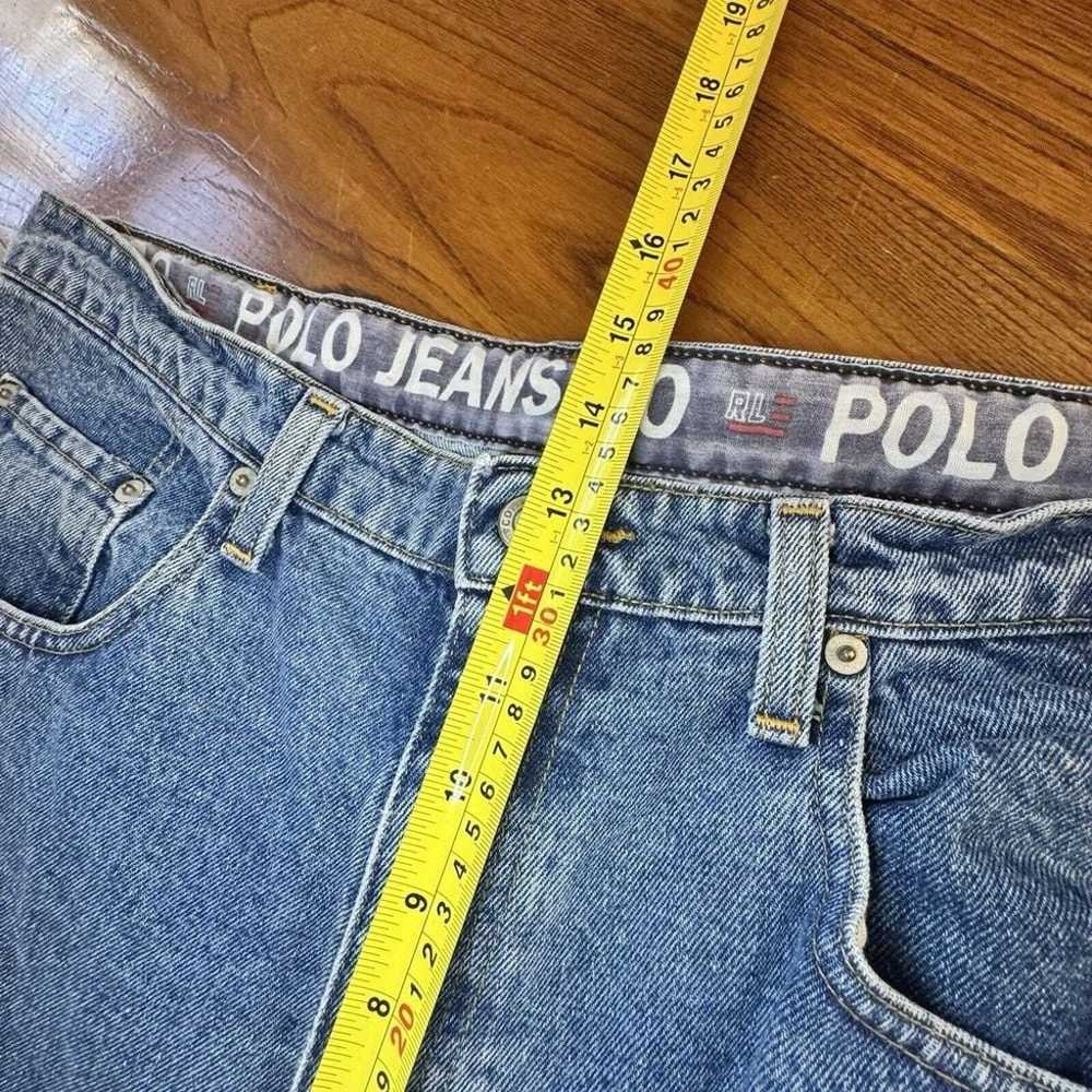 Vintage Ralph Lauren Polo Jeans Co Blue Denim Bag… - image 7