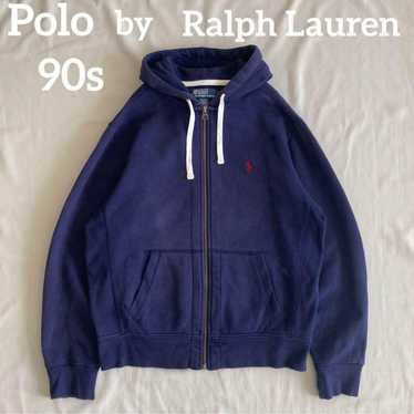 90s Polo Ralph Lauren Fleece-Lined Zip-Up Hoodie - image 1