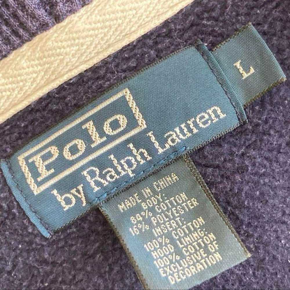 90s Polo Ralph Lauren Fleece-Lined Zip-Up Hoodie - image 2