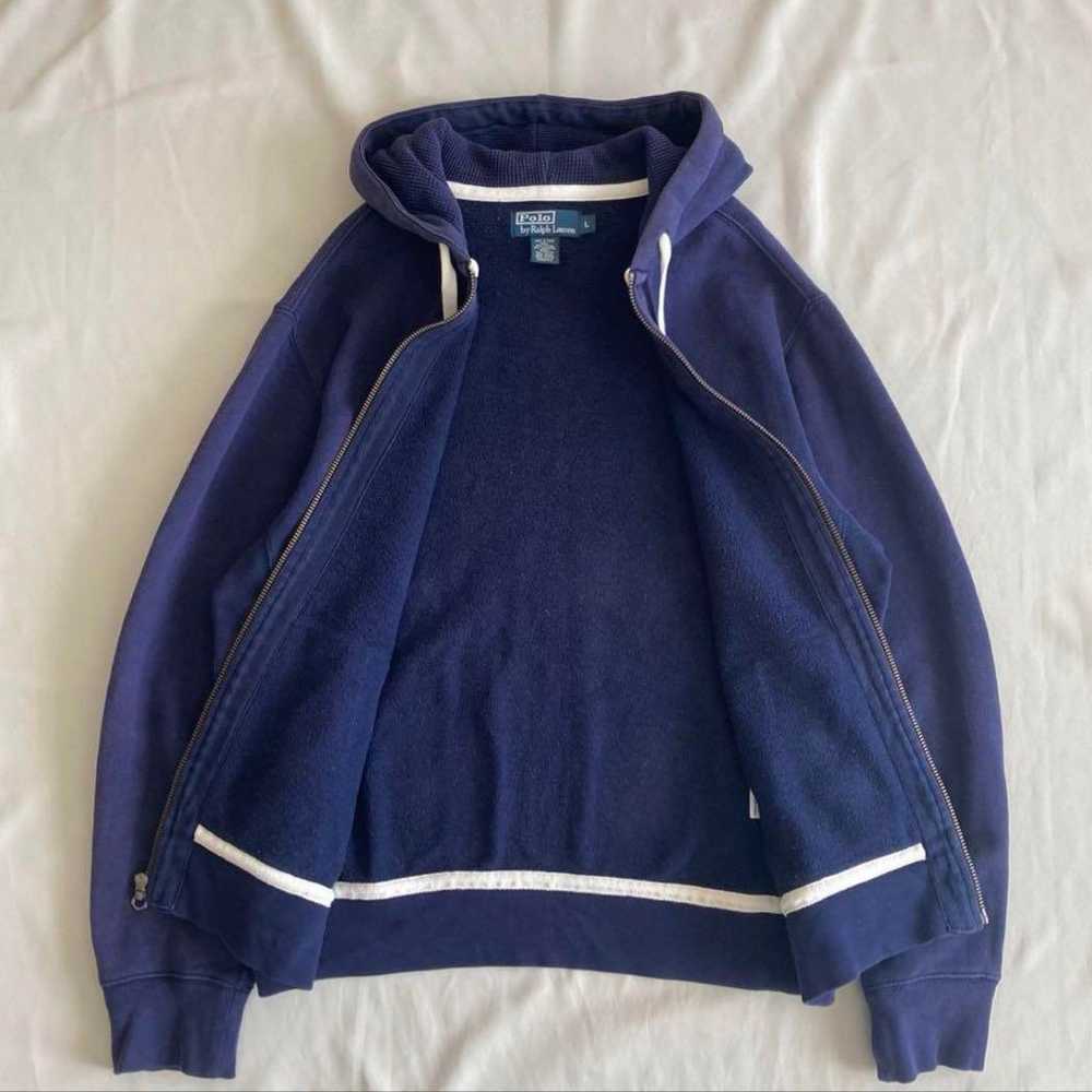 90s Polo Ralph Lauren Fleece-Lined Zip-Up Hoodie - image 3