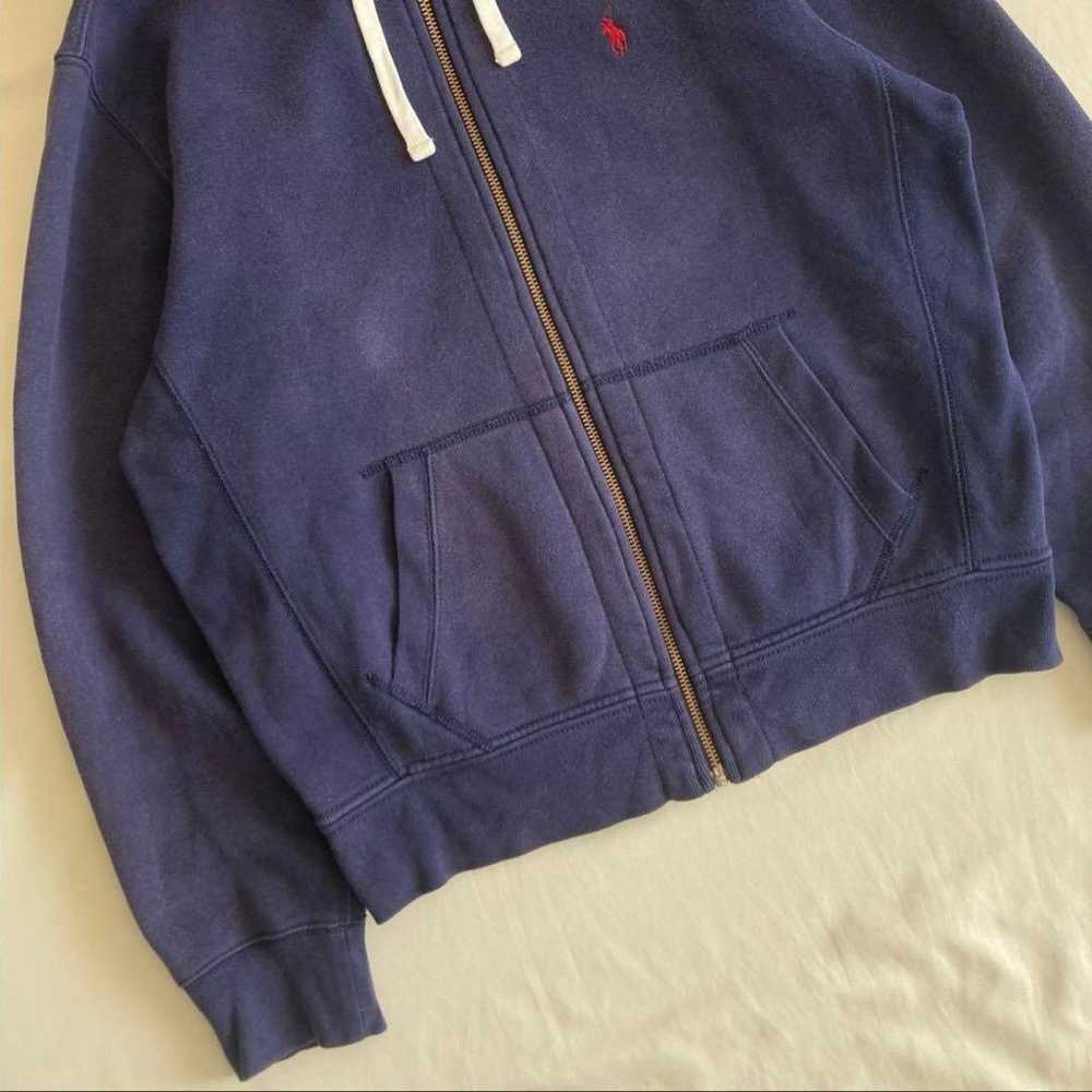 90s Polo Ralph Lauren Fleece-Lined Zip-Up Hoodie - image 5