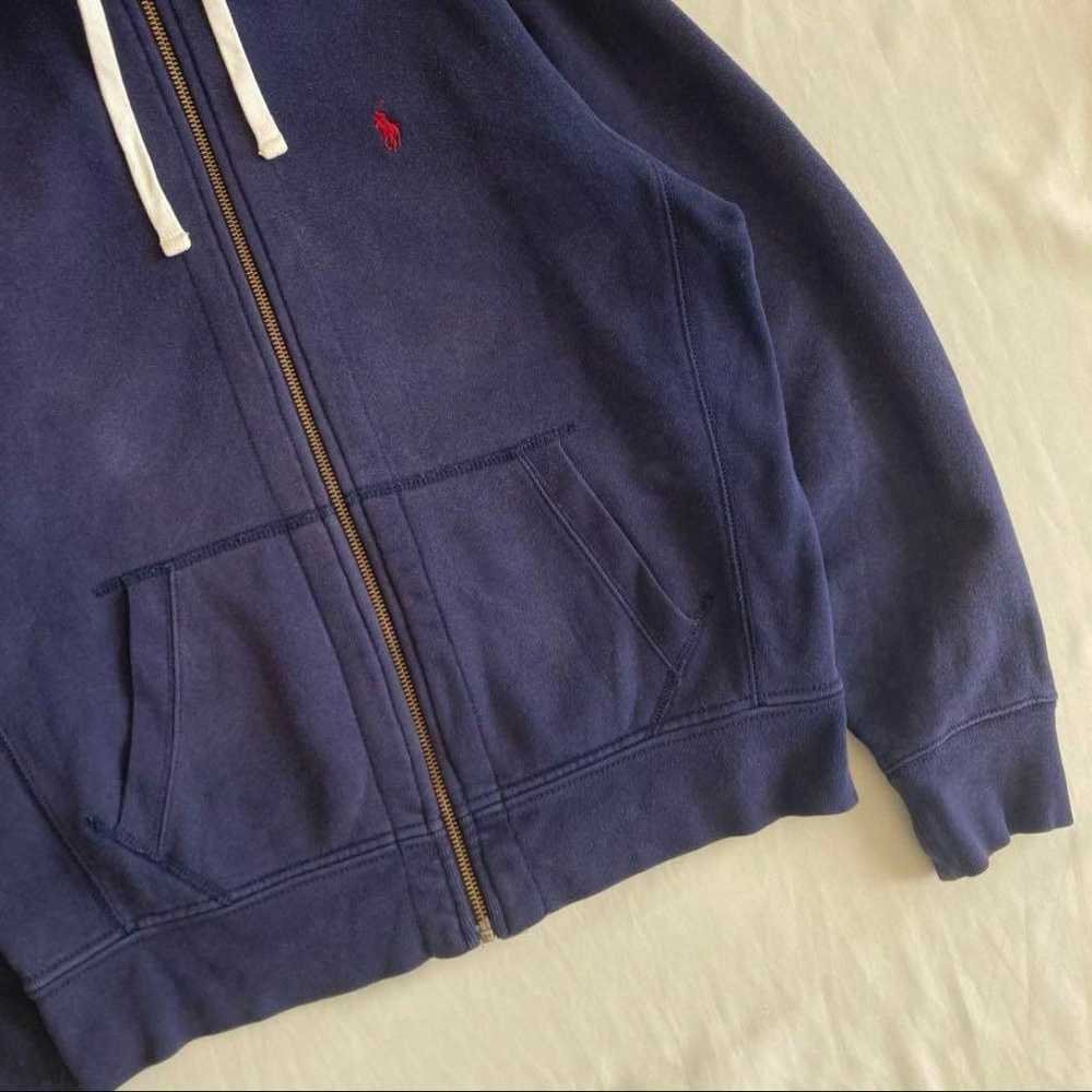 90s Polo Ralph Lauren Fleece-Lined Zip-Up Hoodie - image 6