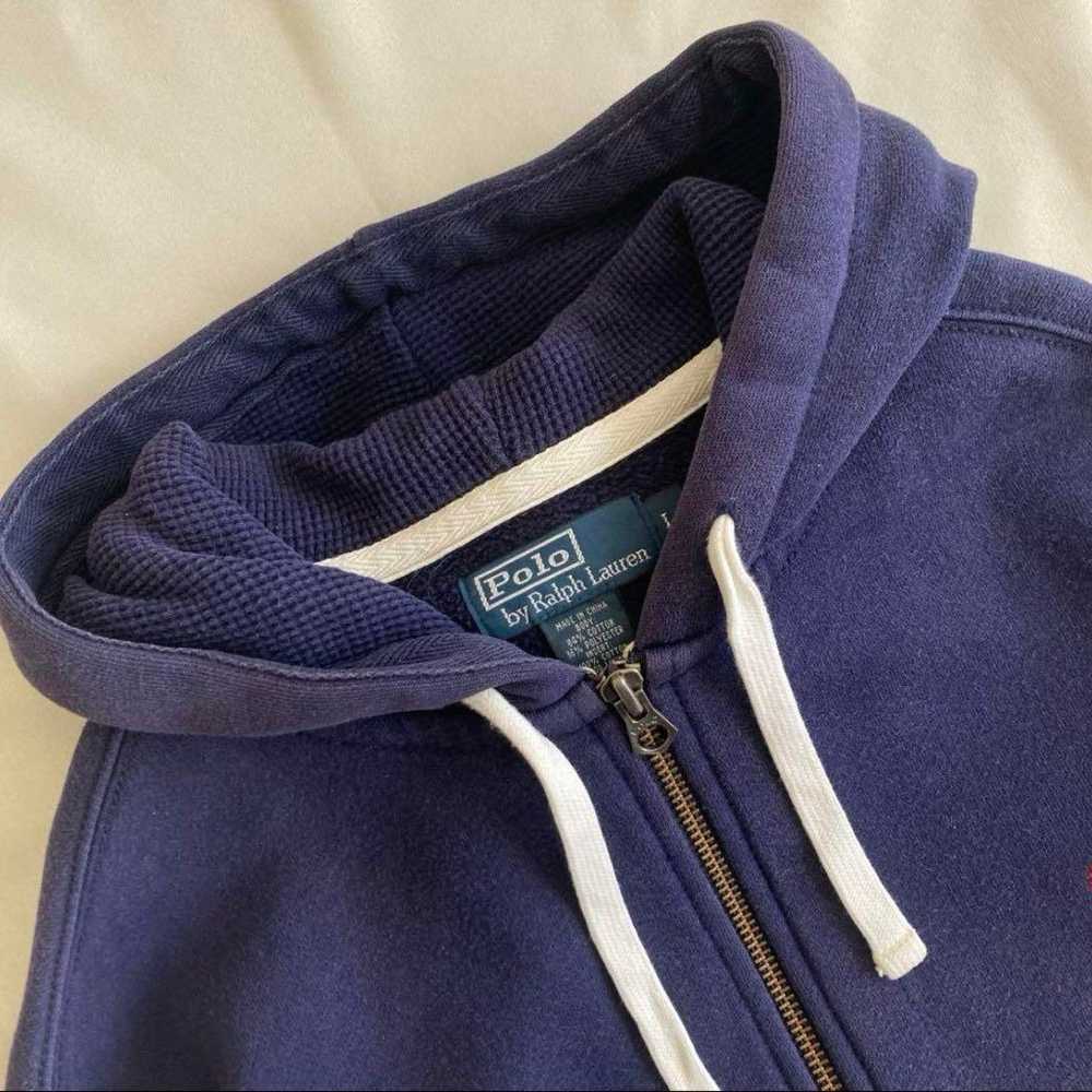 90s Polo Ralph Lauren Fleece-Lined Zip-Up Hoodie - image 7