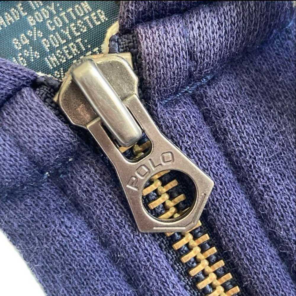 90s Polo Ralph Lauren Fleece-Lined Zip-Up Hoodie - image 8