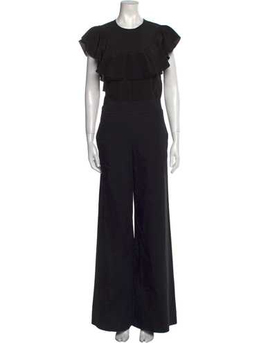Valentino Solid Jumpsuit in Nero | FWRD