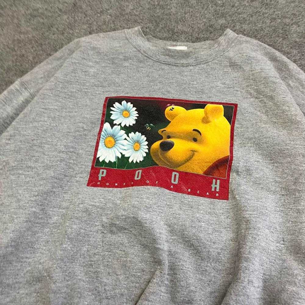 P132 Disney Winnie the Pooh Character Print Sweat… - image 3