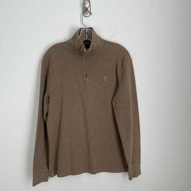 Vintage Polo Ralph Lauren Green Long Sleeve Quart… - image 1