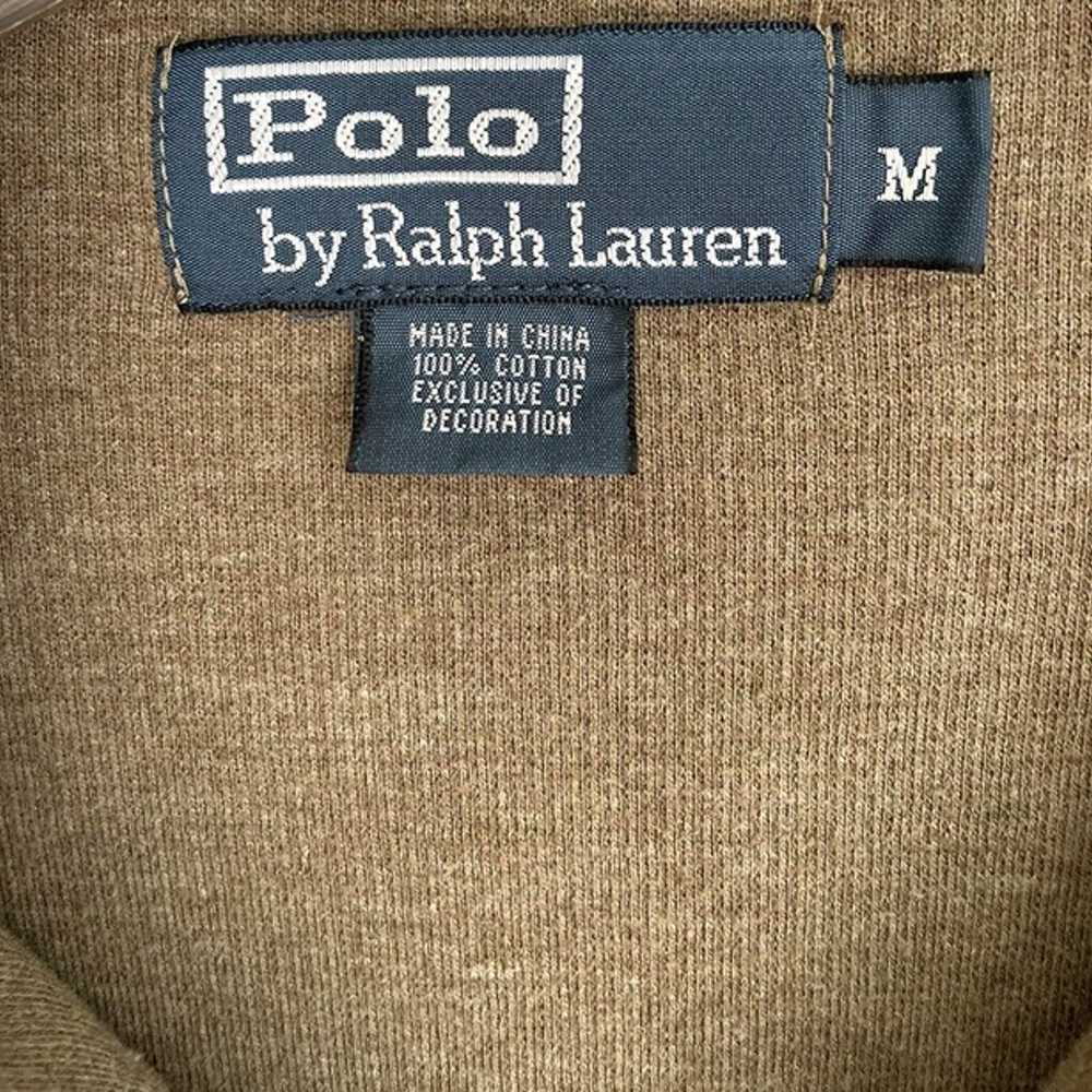 Vintage Polo Ralph Lauren Green Long Sleeve Quart… - image 2