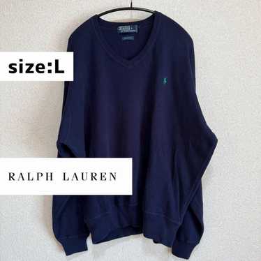 【Polo by Ralph Lauren】90s V-neck Cotton Knit size… - image 1
