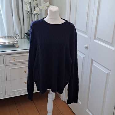 POLO Ralph Lauren Mens Vintage Navy 100% Cashmere… - image 1
