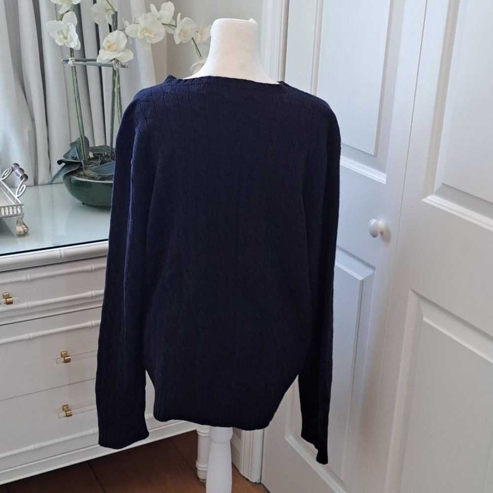 POLO Ralph Lauren Mens Vintage Navy 100% Cashmere… - image 4