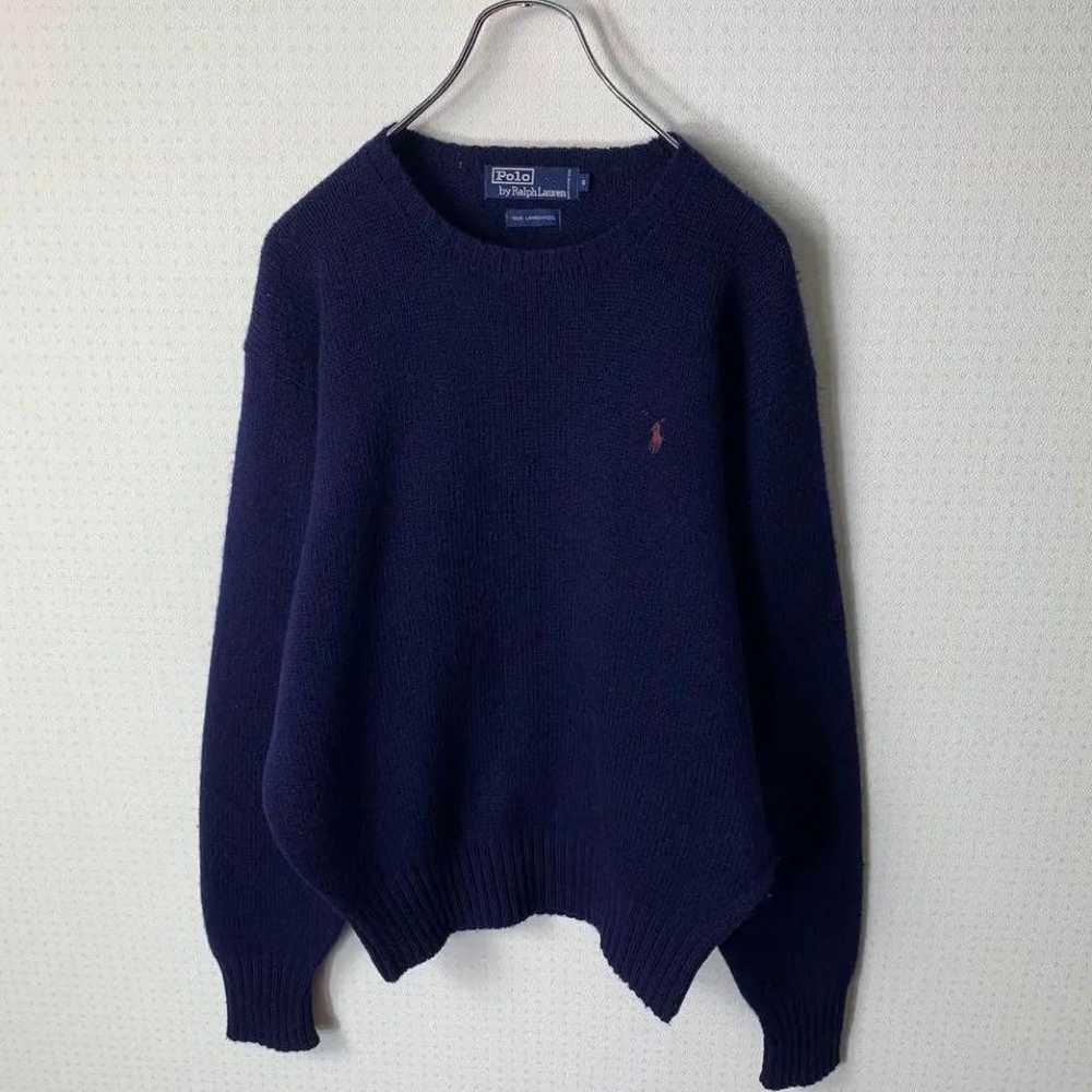 90s Polo by Ralph Lauren lambswool knit sweater - image 1