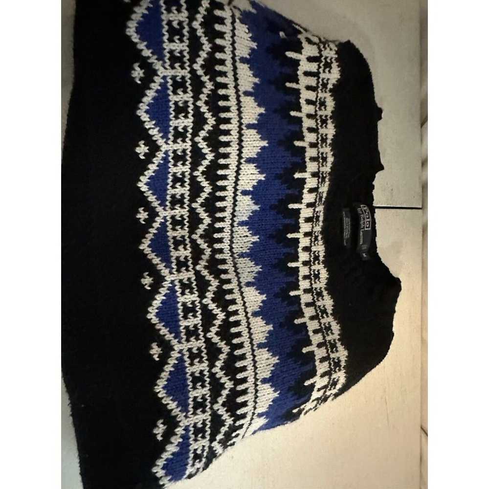 Vintage 90s POLO Ralph Lauren Mens Fair Isle Swea… - image 5
