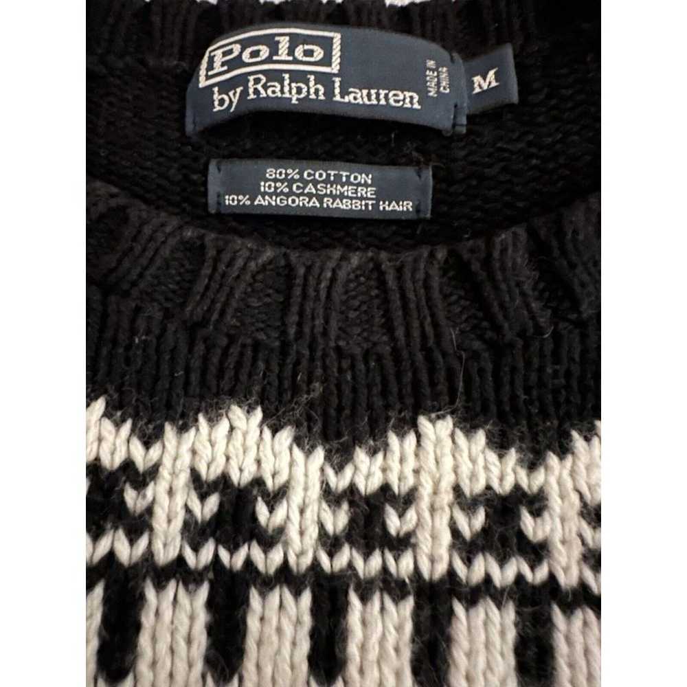 Vintage 90s POLO Ralph Lauren Mens Fair Isle Swea… - image 7