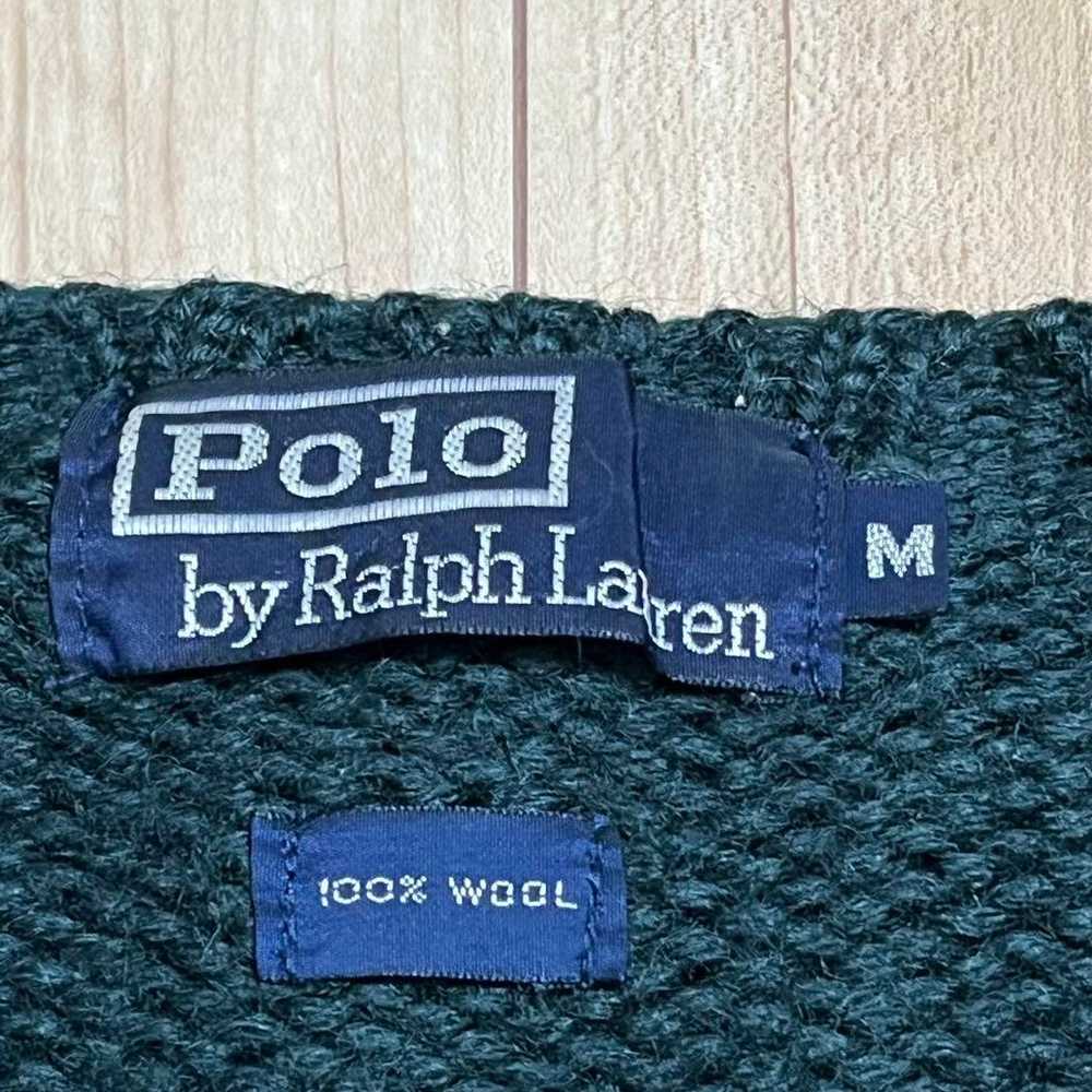 90s POLO Ralph Lauren Polo One-Point Knit Sweater - image 8