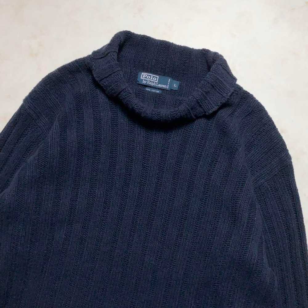 90s POLO BY RALPH LAUREN Cotton Sweater Knit L - image 4
