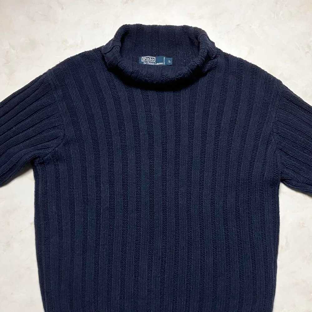 90s POLO BY RALPH LAUREN Cotton Sweater Knit L - image 9