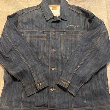 Sean John Denim Jean Jacket Dark Wash Size Large 16/1… - Gem Sean John Denim Jean Jacket Dark Wash Size Large 16/1… - Gem