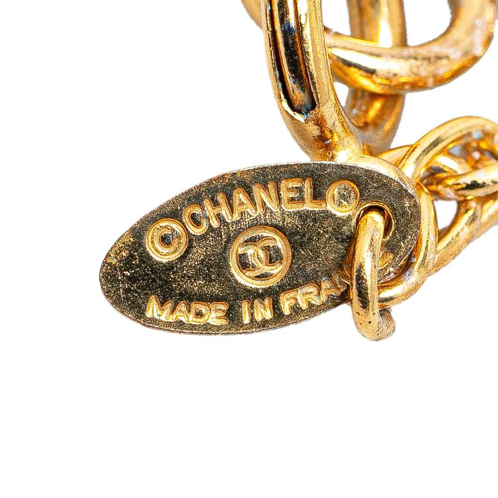 Chanel Gold Gold Plated CC Round Pendant Necklace - image 3