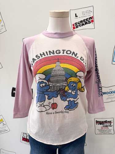 Smurfs Washington DC Raglan