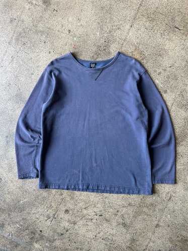 1990s Gap Faded Blue Long Sleeve