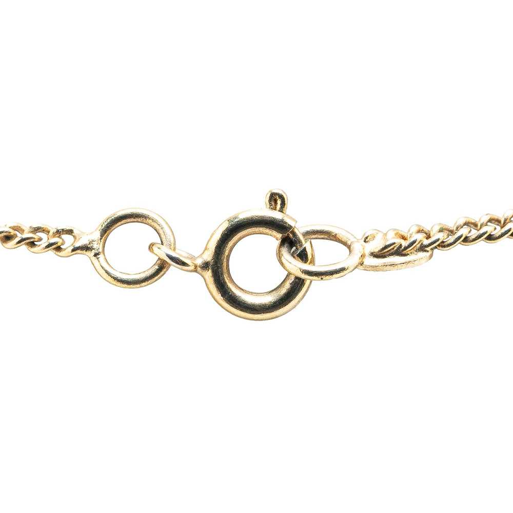 Chanel Gold Gold Plated CC Rhinestones Pendant Ne… - image 3