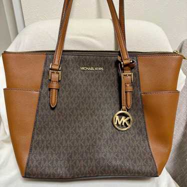 MICHAEL KORS Tote Bag Charlotte Brown Bag