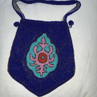 VINTAGE 20s/30s Beautifully BEADED BAG With Tiny M