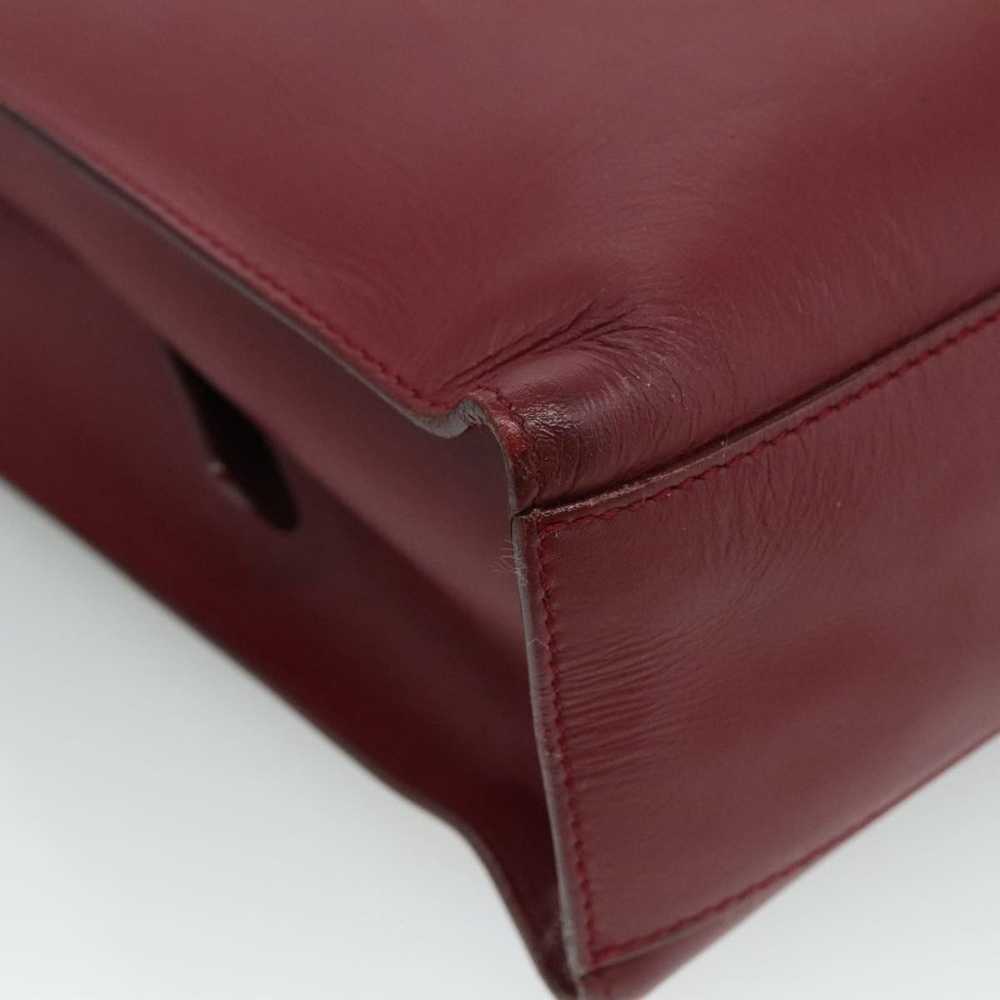 Prada Burgundy Leather Tote Bag (Pre-Owned) - image 10